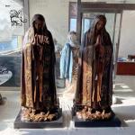 Bronze Religious Virgin Mary Statue Holding Child Life Size Queen Metal Holy