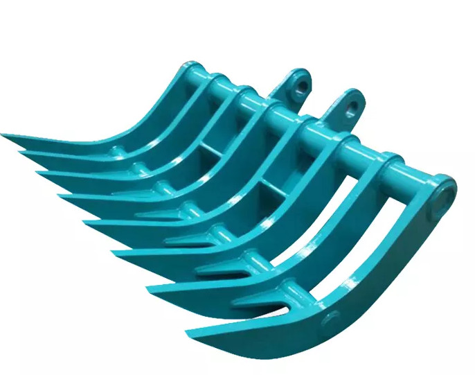 Komatsu Pc210 Excavator Brish Rake With Thumbscrew Mini Excavator Attachments