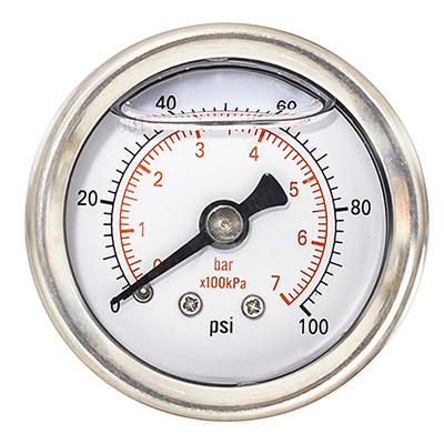 Buy cheap 2.5'' 7 Kpa Vacuum Pressure Measurement 100Psi 1/4 BSPT Back Mount Gauge from wholesalers