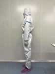 Personal Disposable Protective Gown Suits White Coverall Anti - Chemical Agents