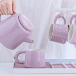 Nordic Tea Pot Set Sustainable Porcelain Japanese Tea Pots and Stoneware Cups