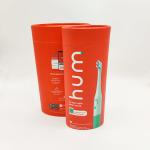 Red FDA Paper Cans Packaging Craft Storage Twist Oval Toothbrush Recyclable