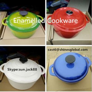 Buy cheap Enamel Cast Iron Casserole/Cast Iron Enameled Cookware/ Enamel Cooker from wholesalers