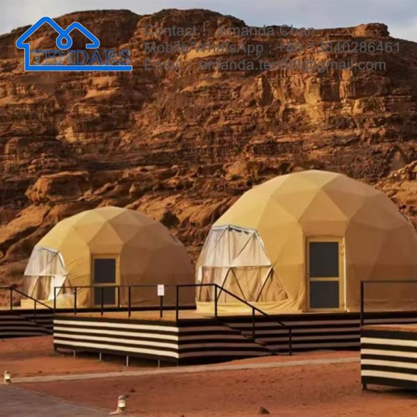Trade Show Tent Igloo Geodesic Dome Steel Structure Camping Tent Hotel Glamping