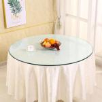 Buy cheap Rectangle Tempered Glass Dining Table Top Clear Round Table Top Glass from wholesalers