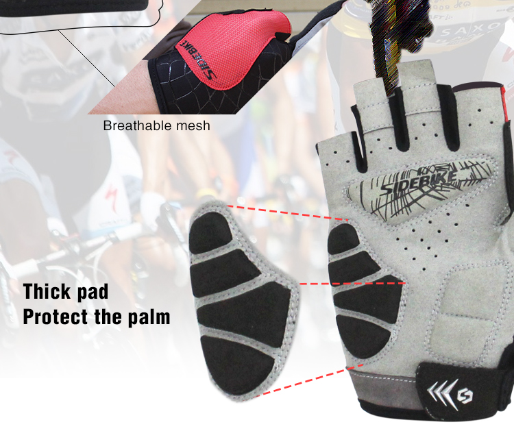 Half Finger Waterproof Windproof Cycling Gloves Ultralight Anti - Skidding OEM ODM