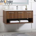 Modern Quartz Counter Top Vanity Combo Midcentury Bathroom Vanity Cabinets for