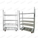 Durable Dutch Flower Trolley Surface Treatment Hot Dip Galvanizing Metal Mesh