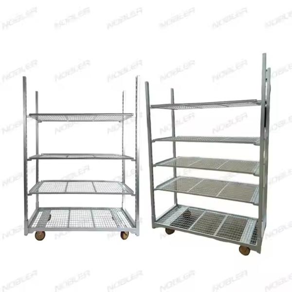 Buy cheap Hot Dip Galvanized Nursery Greenhouse Transport Garden Cc Danish Flower Trolleys from wholesalers