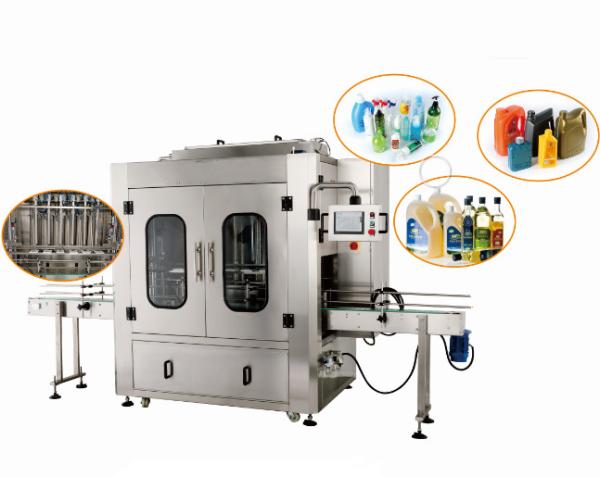 Buy cheap Four Heads Volumetric Liquid Filling Machine / Liquid Piston Filler from wholesalers