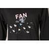 Buy cheap Black Elastic Ladies Casual Sweatshirts 95% cotton Long Sleeve Pullover Shirts from wholesalers