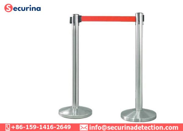 Buy cheap Stainless Steel Security Bollards Outdoor Metal Queue Way Retractable Safety Barriers from wholesalers