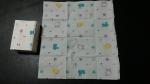 custom printed colored mini pocket tissue paper