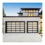 Industrial Sectional Glass Aluminum Garage Door 6000-7000mm Width