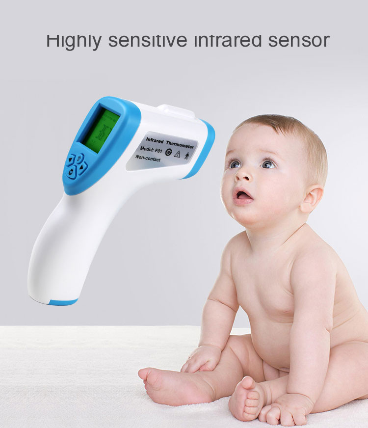 Digital Non Contact Infrared Forehead Thermometer Temperature Unit Main Unit