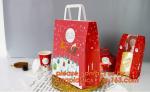 white craft paper rope handle paper shopping bags wholesale, high quality retail