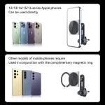 Iphone Charger Stand Metal Material 9-Color RGB Light Effect Wireless Car