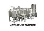 Mirror SUS304 Large Brewing Equipment 2MM PU Insulation With Steam / Electric