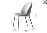 Diamond Stitch Tufted Upholstered Dining Chair For Rrestaurant