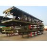 Buy cheap 3 Axle Flatbed / Platform Semi Trailer for 20 FT/40FT/45FT Container Cargo Transport from wholesalers