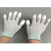 Buy cheap 13 Gauge Seamless Anti Static Gloves Knitted Carbon Fiber Material product