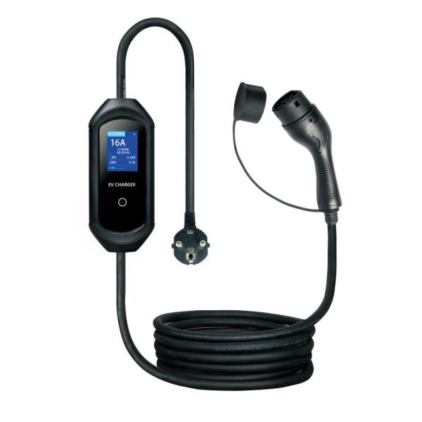 Supplier 7KW 250V Standard EV Charger IEC62196 Type 2 32A with 2.8 Inch LED