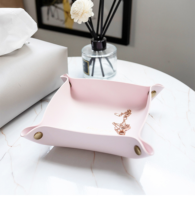 Commercial Buyer E-commerce GLOSSY Multi Purpose Storage Box Containers in PU Leather