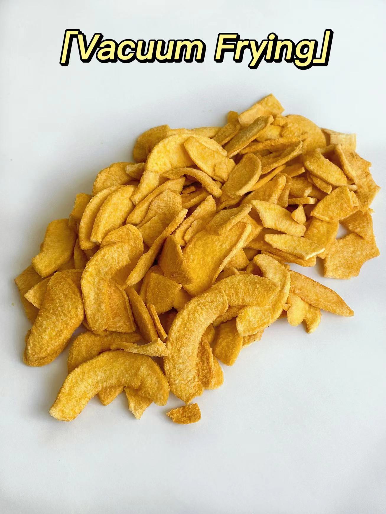 Wholesale Vacuum Fried Fruits Snacks for Kids Adults Vegan Crispy Yellow Peach Chips