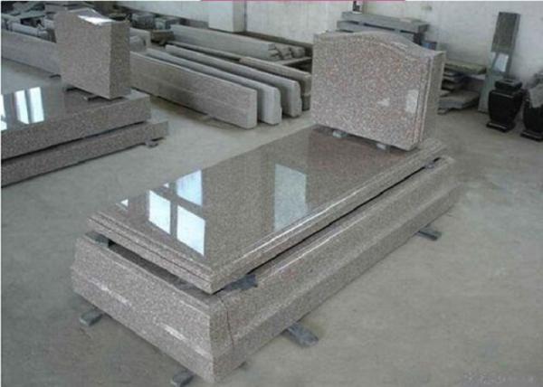 Buy cheap Brown Granite Memorial Headstones European Style Customized Size / Surface from wholesalers