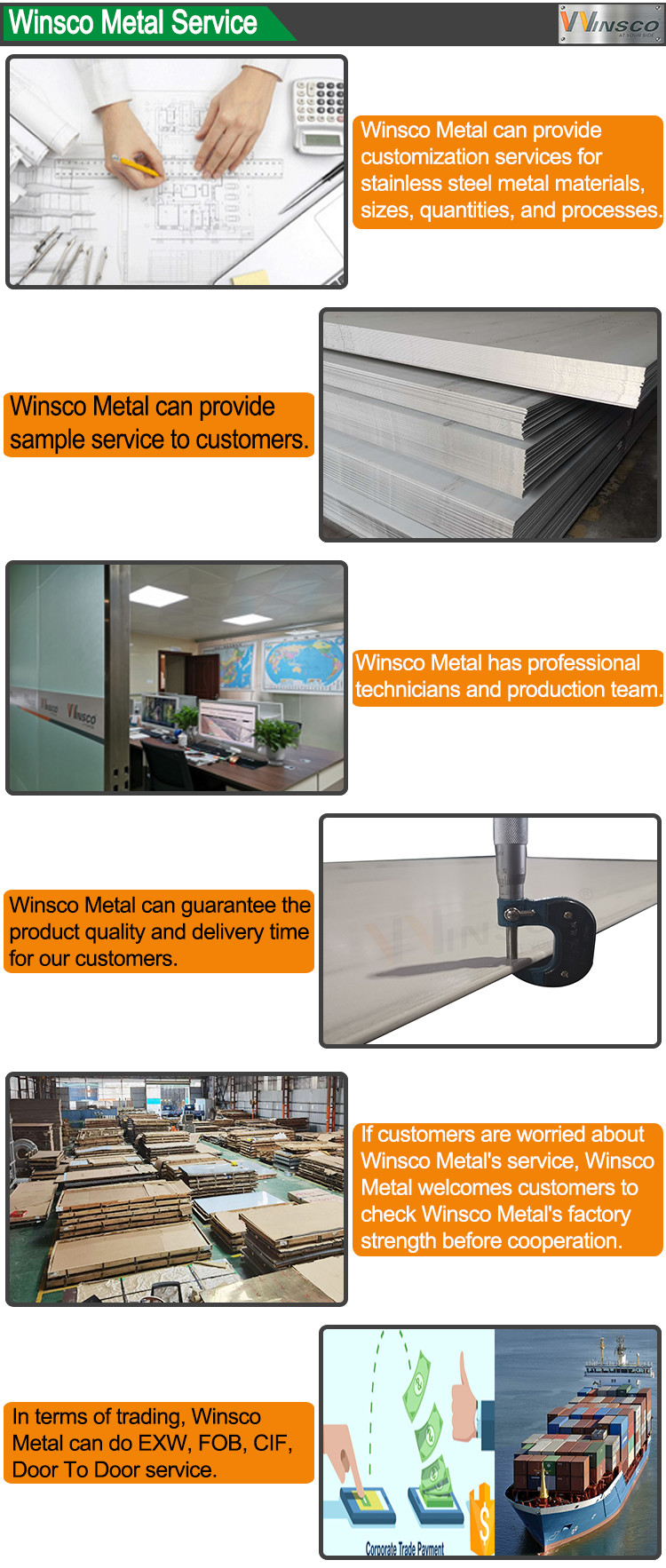 Hot Rolled ASTM A240 SS 201 Size 2500mmx3000mm Stainless Steel Sheet