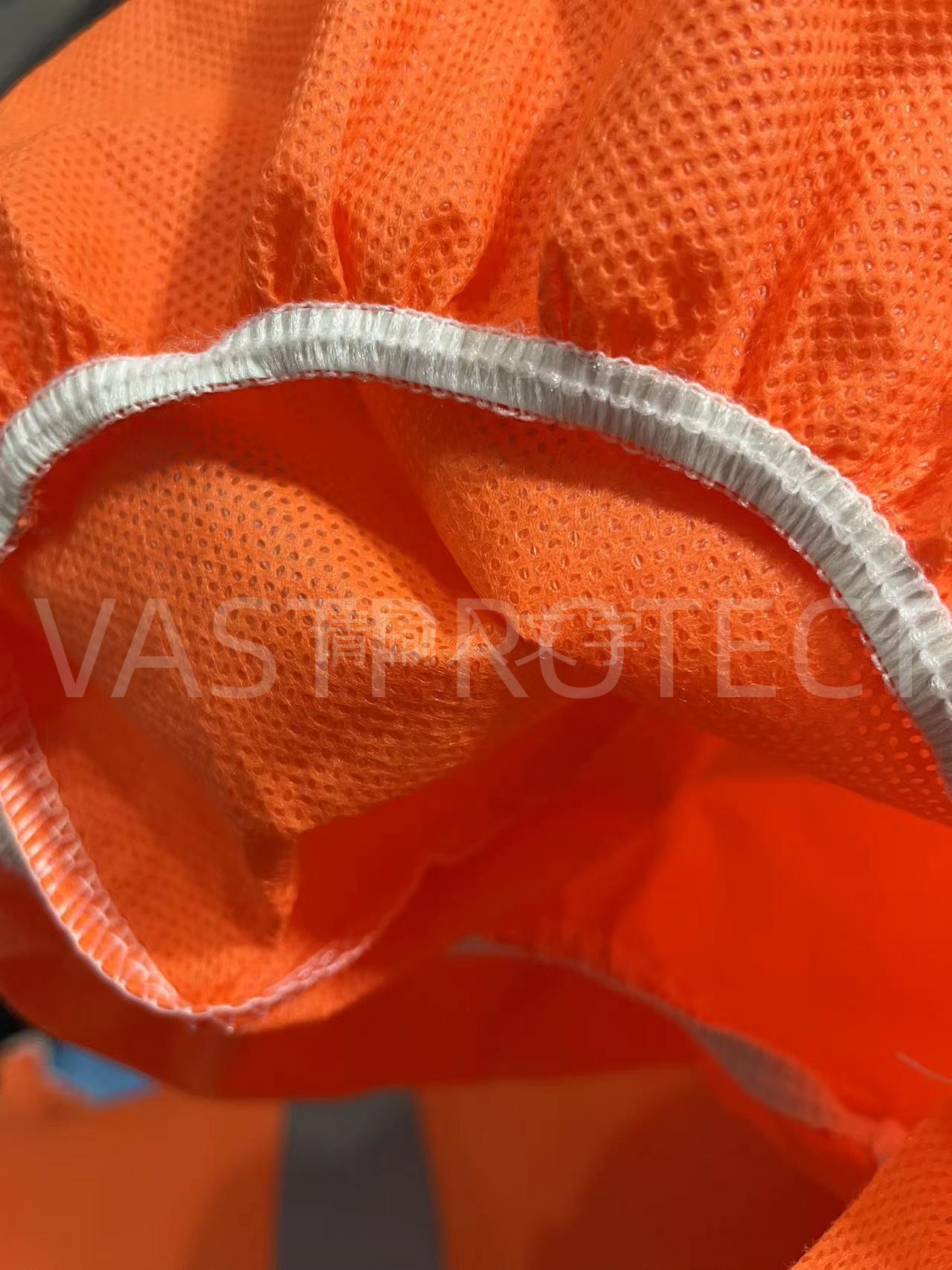 Industrial Safety Microporous SMS Protective Suit In Orange With Water Proof Function