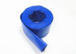 Braided Layflat Fire Hose , Blue Heavy Duty Backwash Hose Good Flexibility
