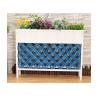 Buy cheap Balcony Mesh Shape Wooden Flower Shelf , Colorful Wooden Plant Stand Antiseptic Wood Fence from wholesalers