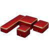Buy cheap Custom Plastic Spray Painted Square Luxury Necklace Ring Red LED Jewelry Box Handmade from wholesalers