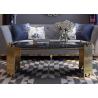 Buy cheap Tempered Glass Top Stainless Steel Coffee Table Oval Shape For Coffee House Home from wholesalers