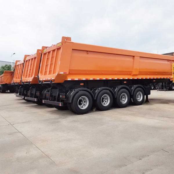 Buy cheap LISHIXIN Dump Semi Trailer Heavy Duty 4 Axles 50 Cubic U Shape Tractor from wholesalers
