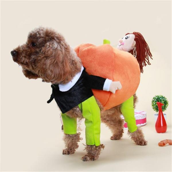 Buy cheap 100g Dog Halloween Clothes Carrying Pumpkin Funny Puppy Cosplay from wholesalers