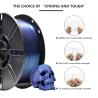 Buy cheap Professional PLA Color Change Filament 3D Printer Blue Purple PLA Plus Toughness Enhanced from wholesalers
