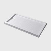 Buy cheap Pure Resin Corner Shower Base Single Threshold 3 Wall Alcove Shower Tray 60 x 32 product