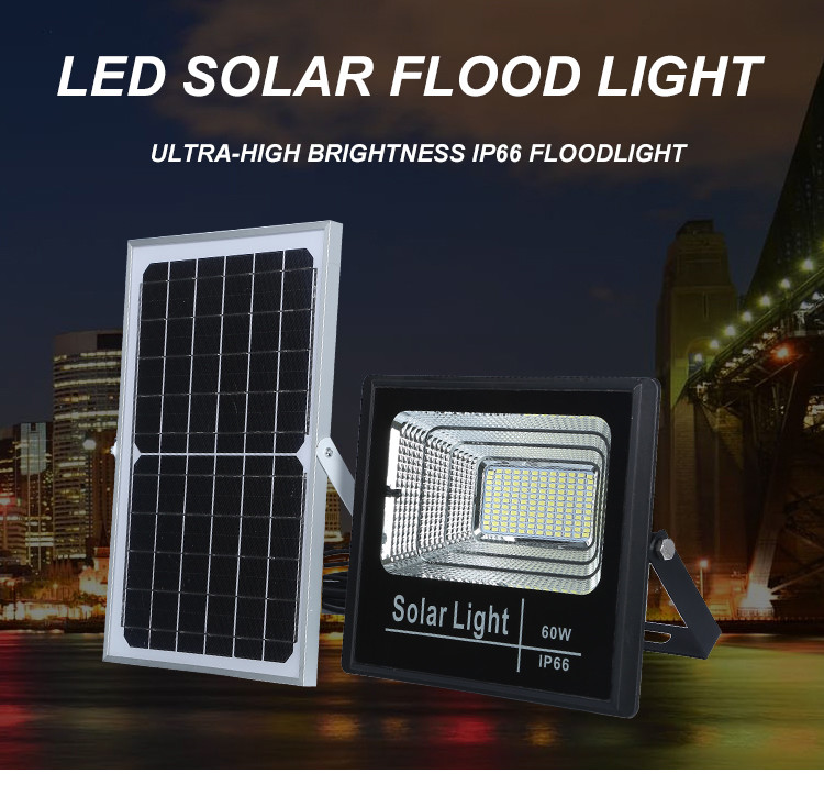 IP65 waterproof outdoor 100W solar powered led flood light with motion detector