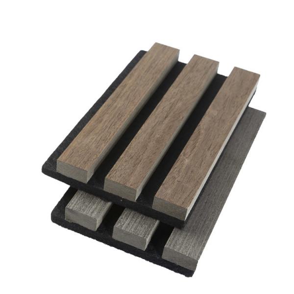 Buy cheap Melamine Surface Acoustic Wood Slat Panels Waterproof For Theater Studio Wall from wholesalers