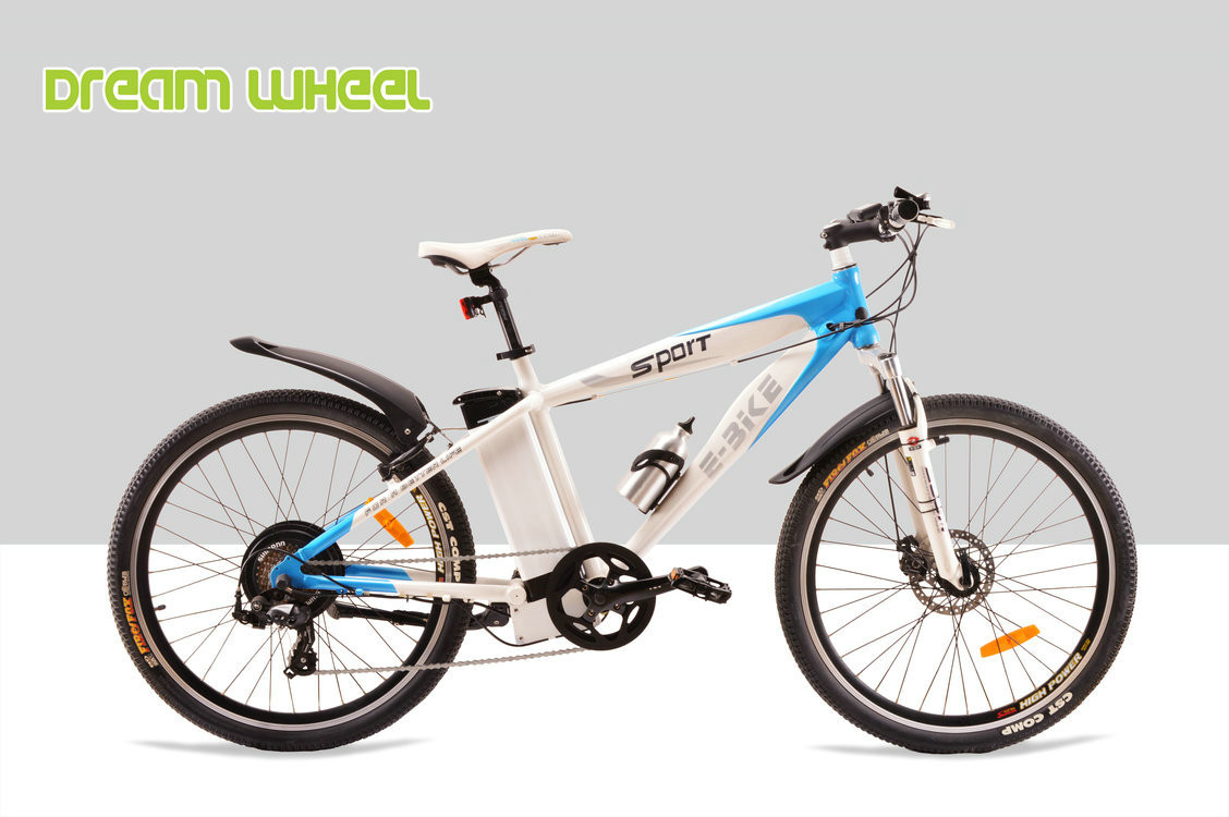 36V 350W Electric Mountain Bicycle , Aluminum Electric Mountain Bike 32km/H
