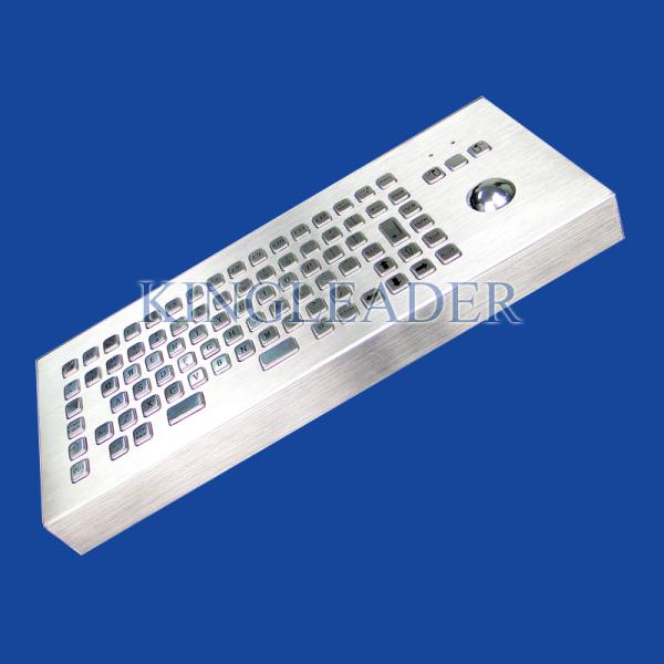 Buy cheap Desktop Rugged Stainless Steel IP65 Rated Keyboard With 86 Full Travel Keys from wholesalers