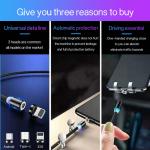 1M Cell Phone 3 In 1 Magnetic Braided Charging Micro Magnetic Usb Cable High