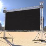 Concert Background Movable Led Display , IP65 Led Screen For Rental