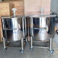 Buy cheap Pneumatic Mixing Agitator Storage Tank 500L SUS316 / 304 Stainless Steel product