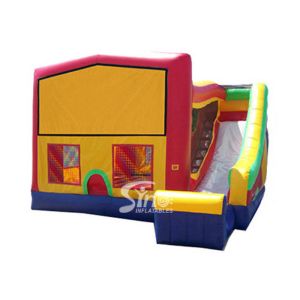 China PVC Tarpaulin Inflatable Bounce Houses With Slide Multifunctional on sale