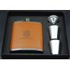 Buy cheap Leather Kitchen Household Items Scottish Hip Flask Set For Outdoor Travel from wholesalers