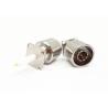 Buy cheap High Frequency N Series Straight 4-hole Flange RF Male Connector with Long Strip from wholesalers