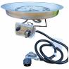 Buy cheap Outdoor 18" Natural Gas Fire Pit Burner Drop In Pan ISO9001 Burner Silver from wholesalers